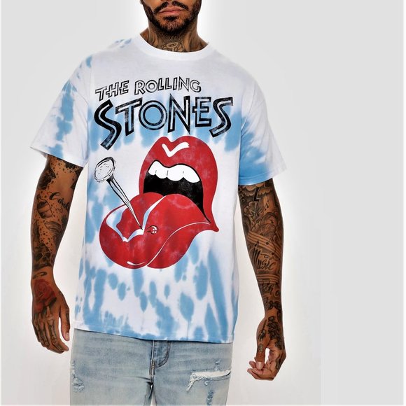 The Rolling Stones Other - Rolling Stones Nailed Tongue Tie Dye rock Official T-Shirt XXXL 3XL fits 4XL NWT